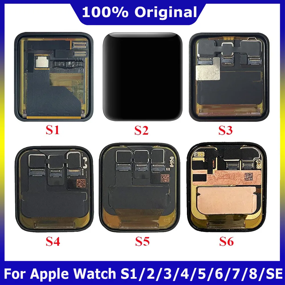 

For Apple Watch S1/2/3/4/5/6/7/8 LCD Display Touch Screen Digitizer Pantalla Replacement For Apple Watch LCD 38MM 40MM 44MM LCD