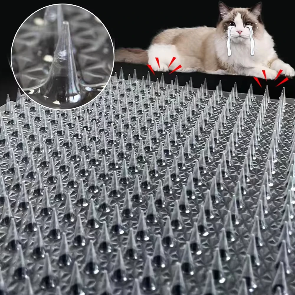With Prickle Strips Spikes Straps Keep Cat Dog Away Digging Climbing Pet Supply Pad Anti-Cat Dog Mat Protect Plant pet anti digging mat
