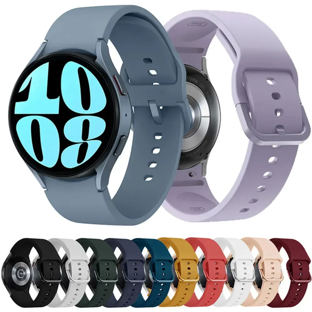 Sport Silicone Strap Band - No Gap Design, 20mm Bracelet
