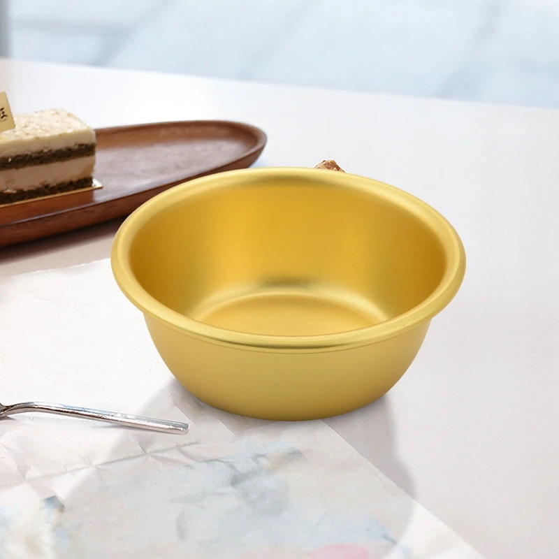 A15F-300ML Korean Rice Wine Bowl Light And Strong Aluminum Cup Perfect For BBQ Parties Camping And All Occasions, 4PCS
