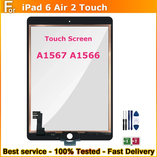 Acheter pour réparer Ecran tactile noir + LCD de remplacement pour iPad Air  2 (A1566 / A1567) [ Trouble Clic ]