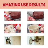 กาวซุปเปอร์ไซยาโนอะคริเลต - กาวทันทีที่แข็งแกร่งเป็นพิเศษ การยึดเกาะอย่างรวดเร็วสําหรับการซ่อมแซมโลหะ / พลาสติก / ไม้ / เซรามิก 1/2/3 ชิ้น 4