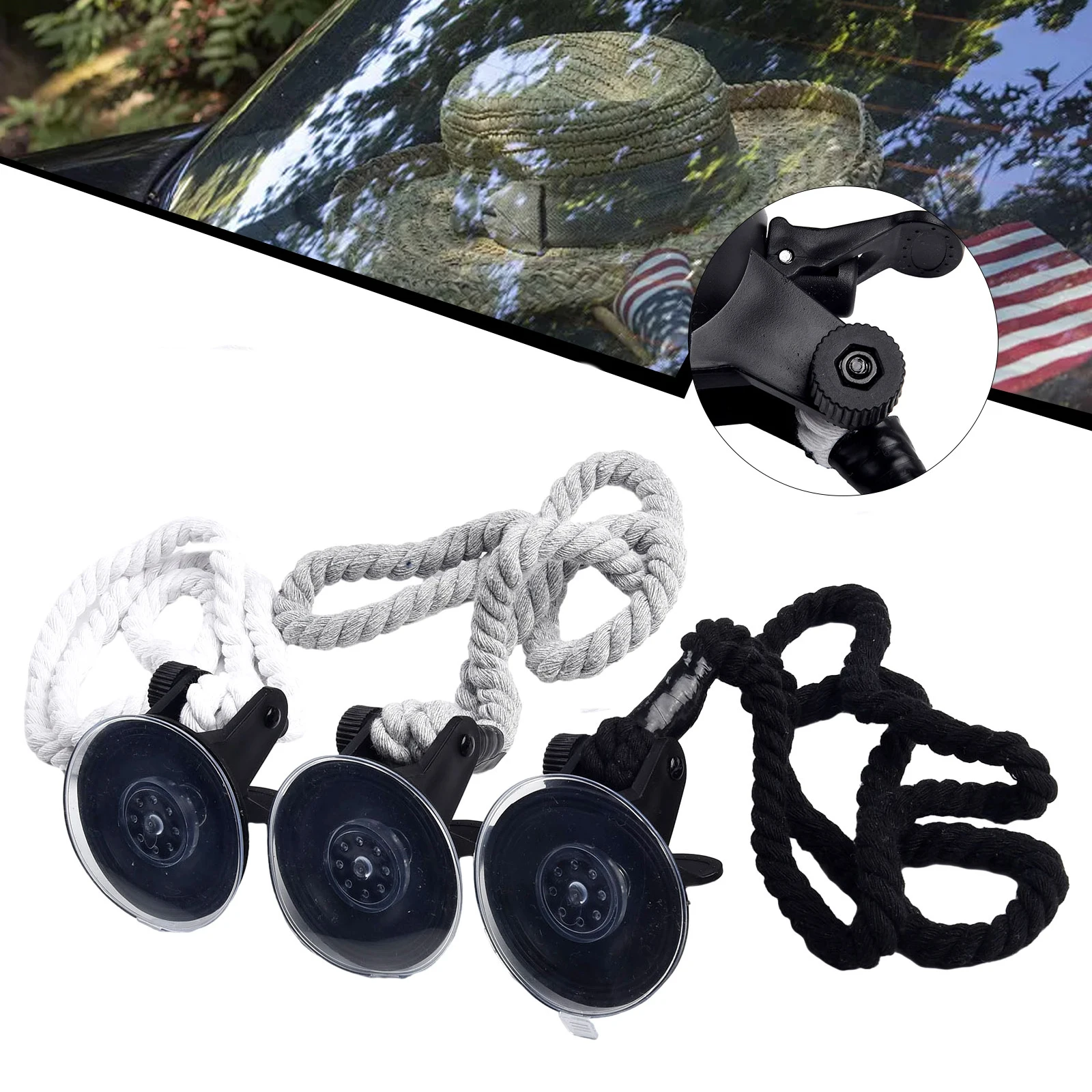 NEW Cowboy Hat Car Storage Holder Creative Mounted Hook Racks Glass  Silicone Suction Cup Hanging Rope Hats Hanger Car Accessory - AliExpress