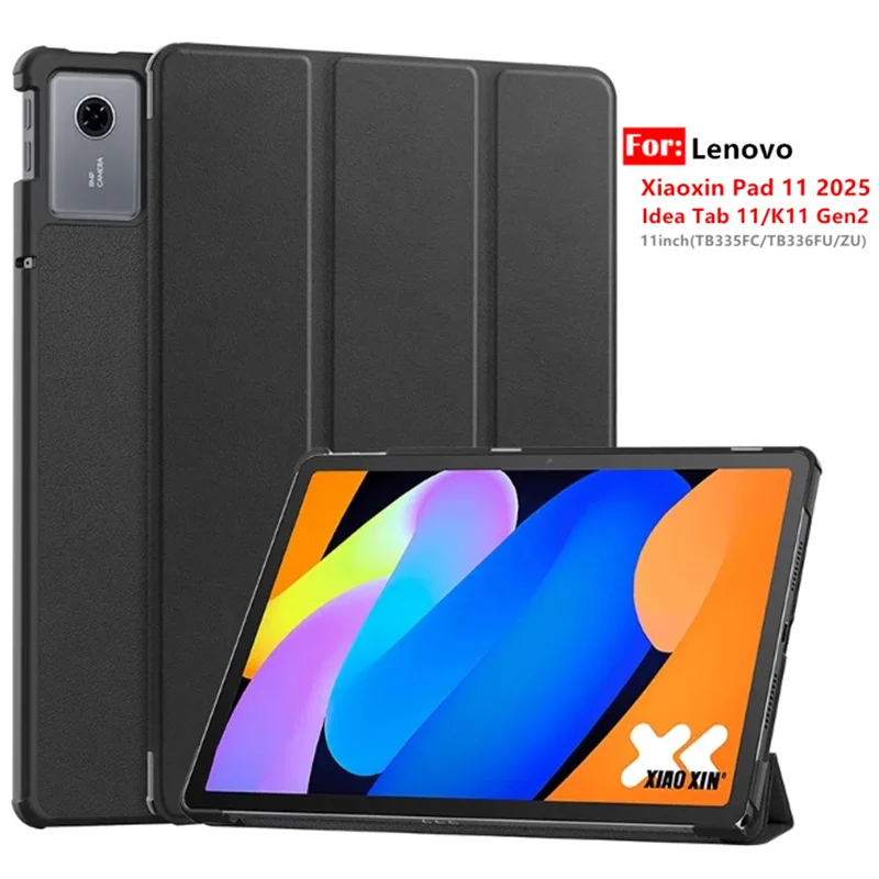 For Lenovo Xiaoxin Pad 11 2025 Case Idea Tab 11/K11 Gen2 Folding Smart Flip Stand Leather Funda TB335FC/TB336ZU/FU 11inch Cover
