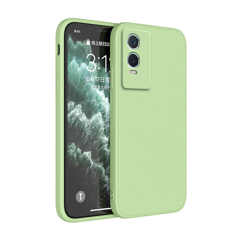 Luxury Liquid Silicone Shockproof Camera Protection Case - Premium Quality Square Design