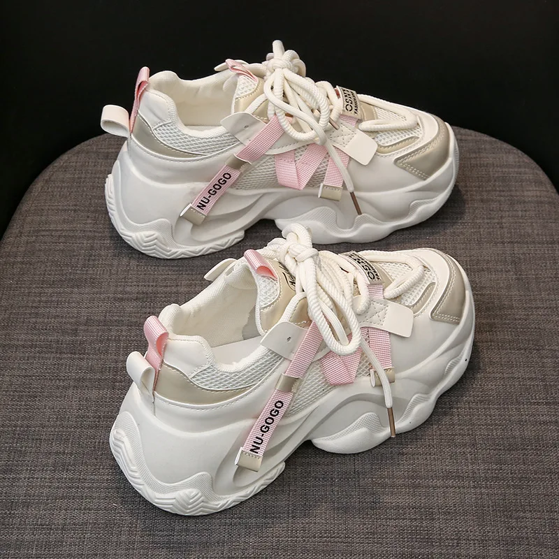 

Spring New Casual Sports Shoes Women's Fashion Comfortable Breathability Lines Running Shoes