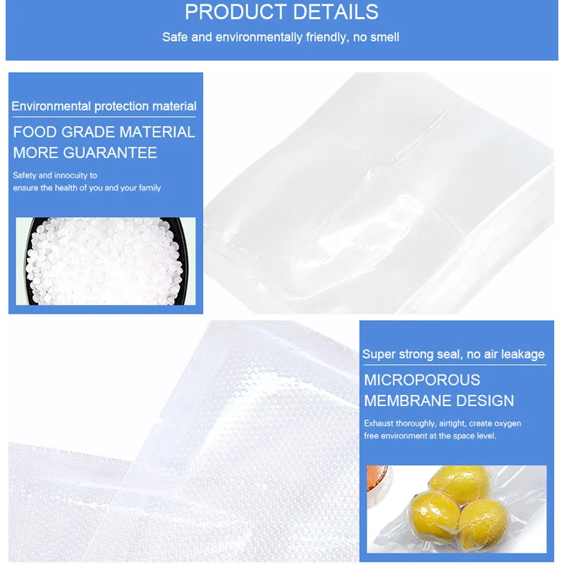 100pcs/Pack Food Vacuum Bag for Seaing Machine 5