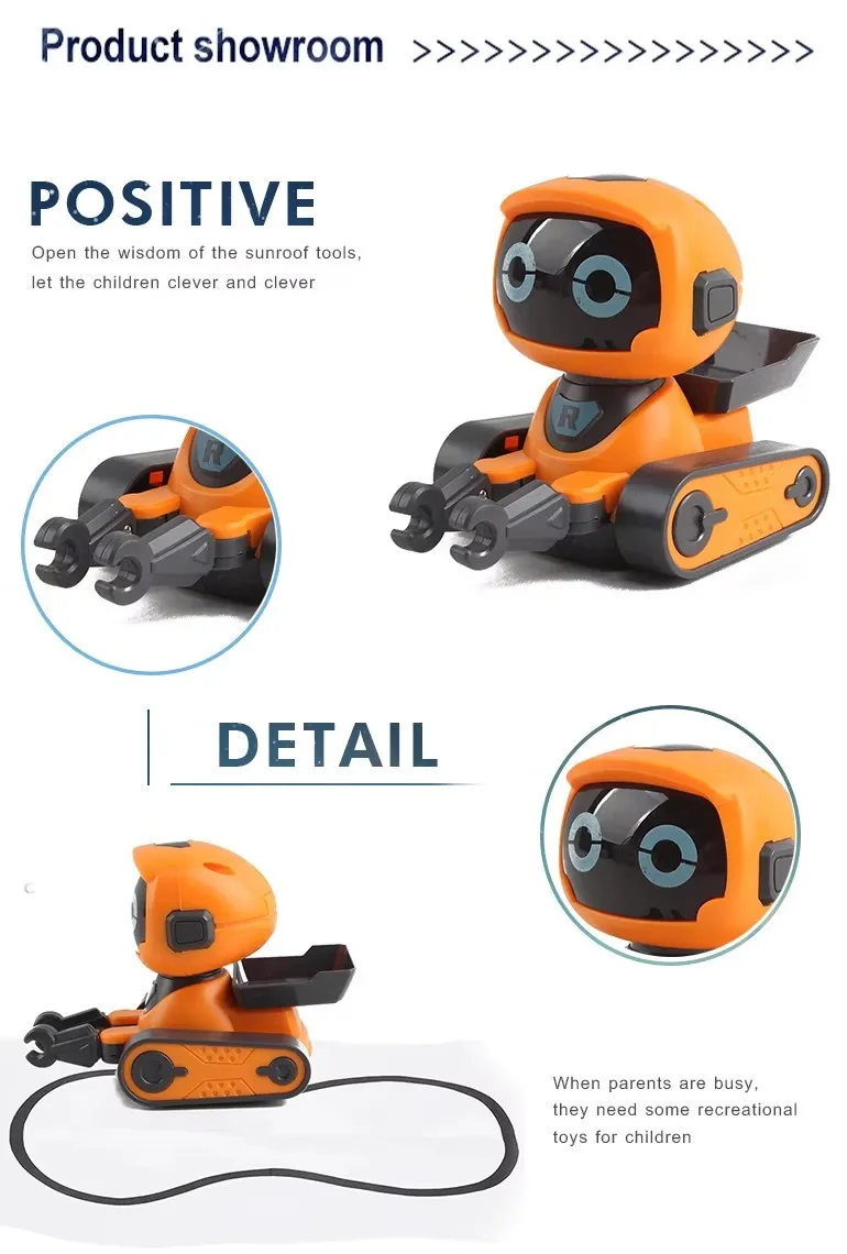 Smart Line Tracking Robot Toy With Sound Effects For Children_voghion.com