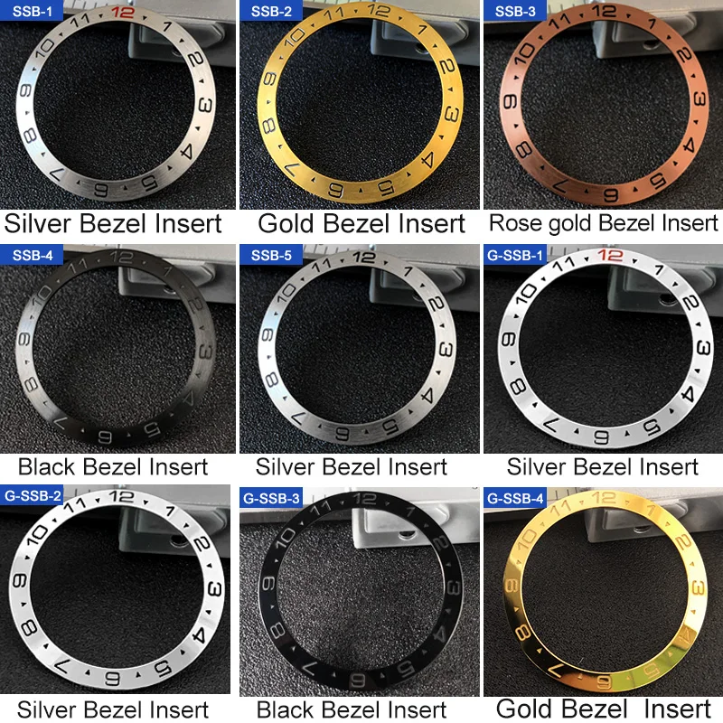 交換用ベゼルインサート銀時計対応38 mmX 30.60 mm 交換用ベゼルインサート銀時計対応38 mmX 30.60 mm フラット高品質