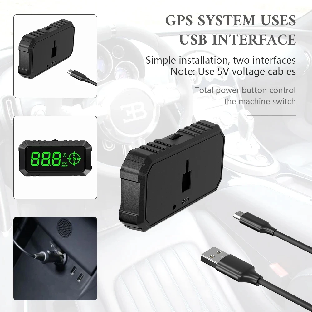 Geyiren G7 HUD GPS  ӵ, ڵ  ÷,  溸 ,   , ū Ʈ km/h ڵ ׼