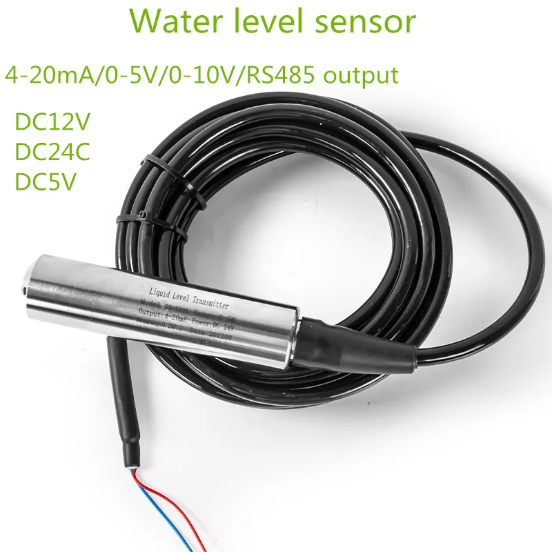 

4-20MA Output Integral Level Transmitter Liquid Oil Water Level Sensor Probe Detect Controller Float Switch 1-10m for Well Pump