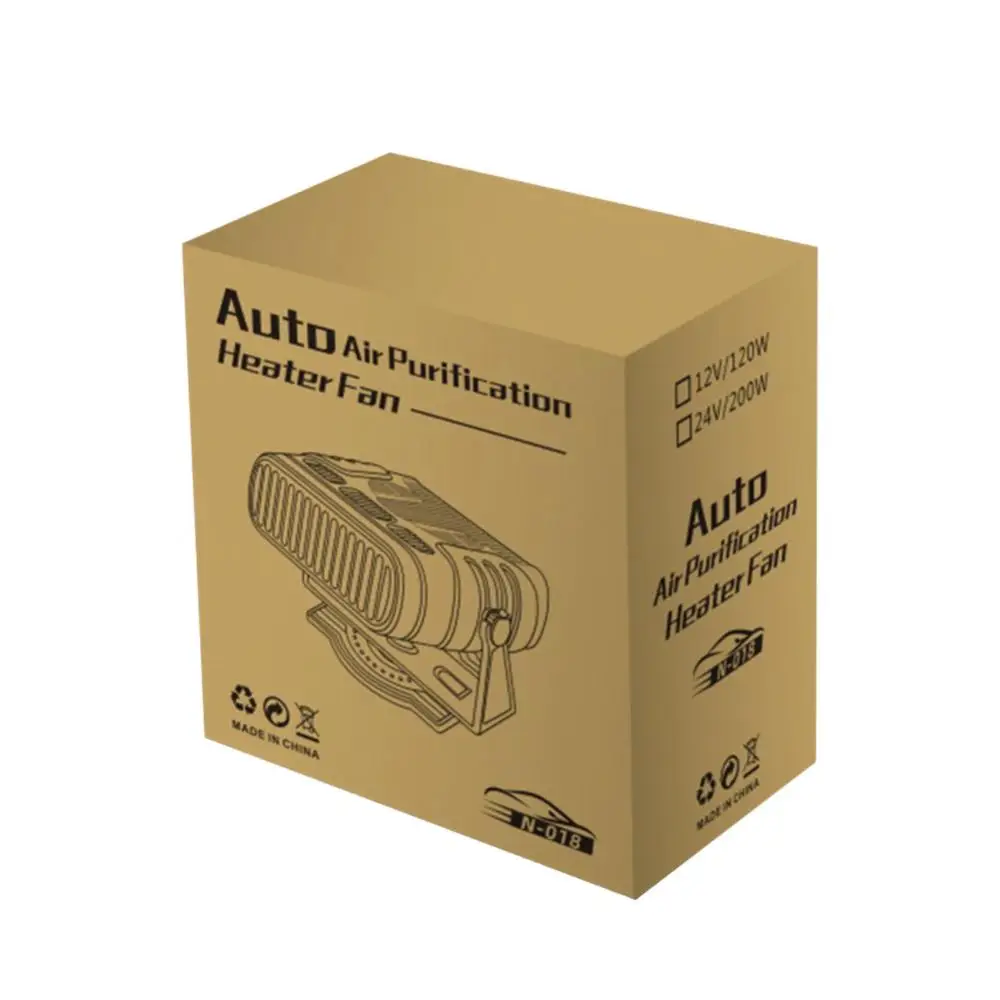 Car Heater Fan 12V 120W 24V 200W Auto Windshield Anti-Fog Electric Heating Dryer Deing Demister Defroster 2 IN 1 Coog_voghion.com