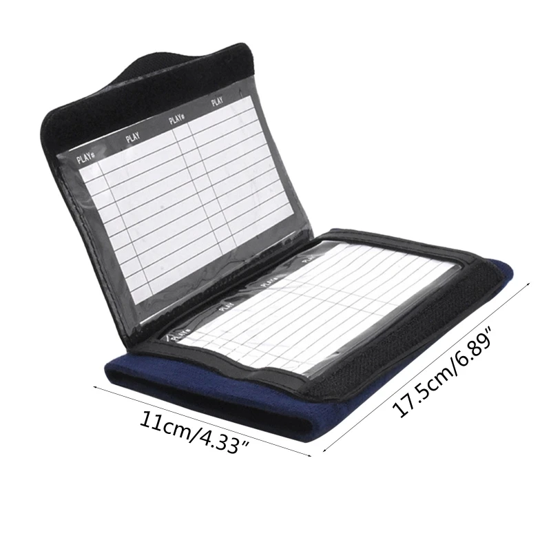 Wearproof Football Soccer Player Tactics Board 6.3x4inch Breathable Wrist Sleeve Baseball Game Strategy Holder Dropship