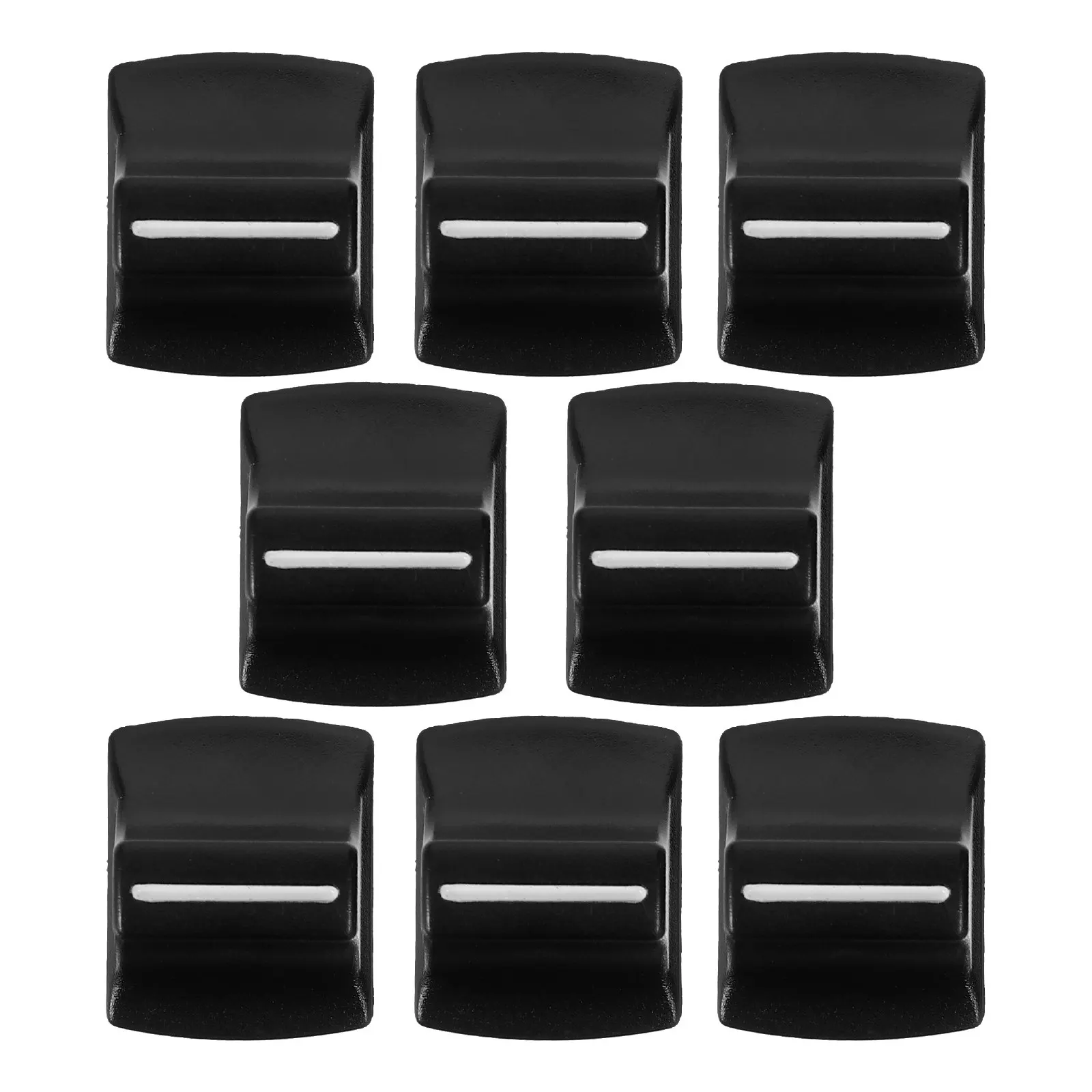 8Pcs 믹서 슬라이더 페이더 캡 플라스틱 콘솔 전위차계 슬라이더 Dj 오디오 믹싱 설정을 위한 간편한 설치 세련된 디자인