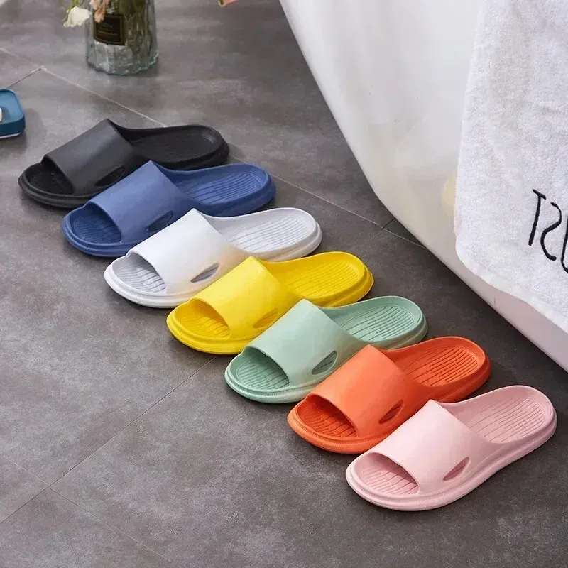 Unisex Indoor Slippers Anti-Slip Lightweight Summer Hotel Bathroom Couple Family House Comfortable Floor Sandals