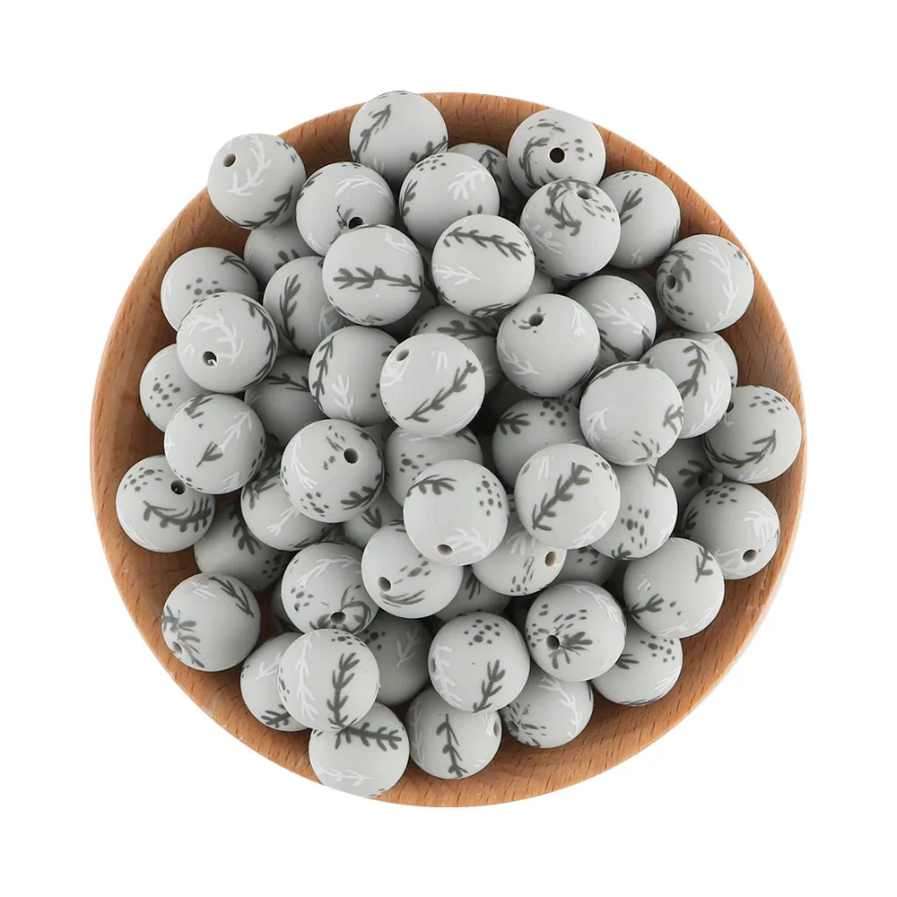 50pcs Gray leaf