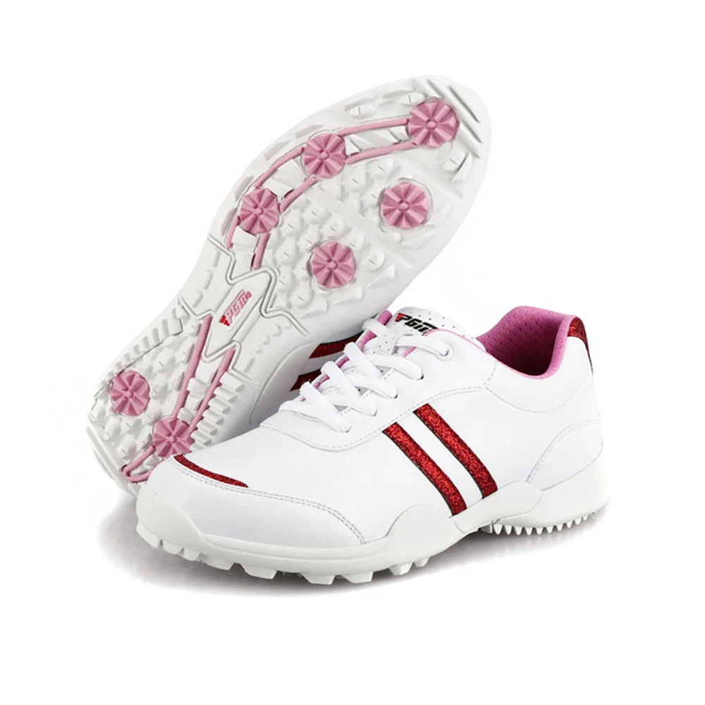 

PGM Women`s Professional fixed spikes anti-slip waterproof microfiber Golf shoes ladies breathable wearable sports Golf sneakers