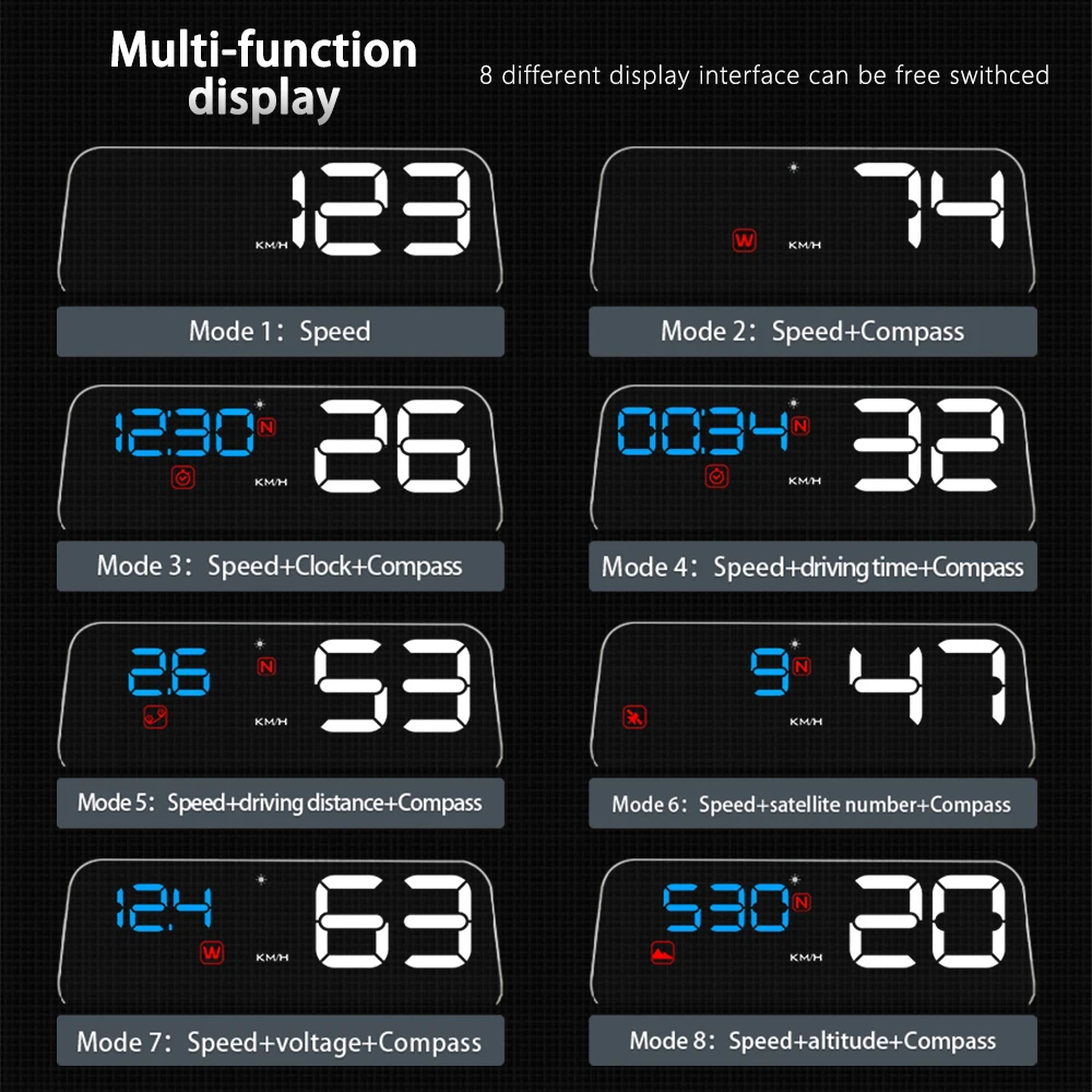 ZQKJ-T900 HUD GPS  ڵ  ӵ ÷  ÷, ڵ   ÷  ׼   