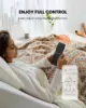 AMADA HOMEFURNISHING Adjustable Bed Frame with Massage Queen Bed Base with 4 USB Ports Under-Bed Night Light Head Foot Incline 4