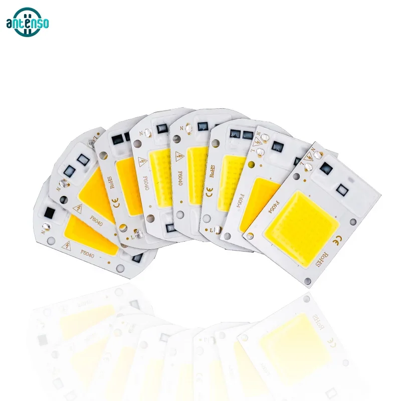 Jinyi Chip LED 12V 1W Per Fari E Faretti Fai-da-te - Substrato In Alluminio, Alta Luminosità, Confezione Multipla Per Progetti Creativi E Riparazioni