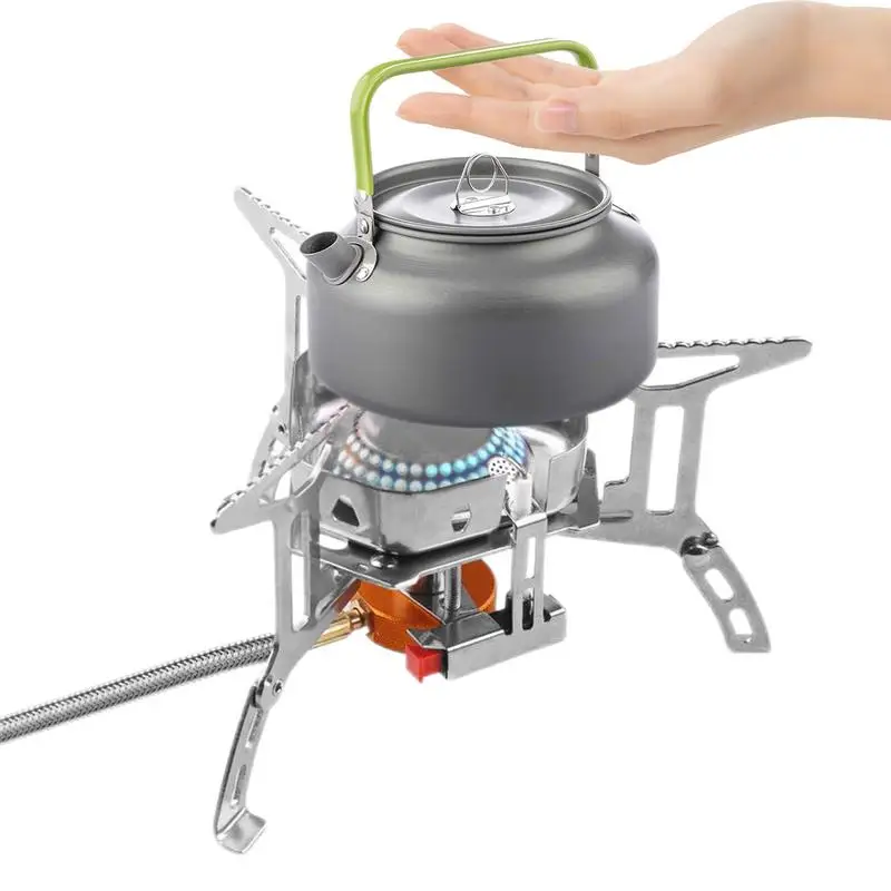 

Windproof Camp Stove Split Type Ignition Stove Outdoor Cooking Supply Picnic Burner Stove Windproof Stove For Travel Hiking