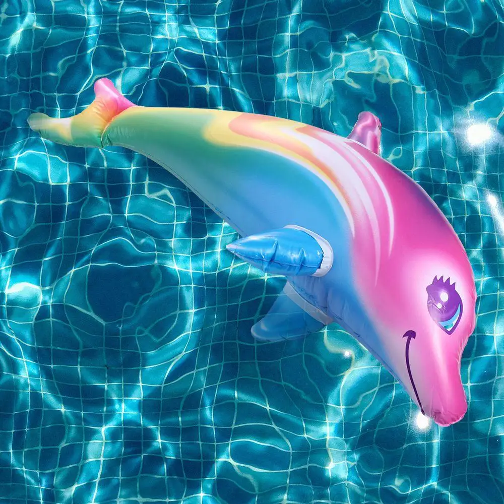 Dolphin Balloons Colorful Inflatable Dolphin PVC Material Multicolored Inflatable Dolphin Toy PVC Inflatable Toys 4