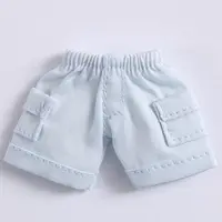 Vêtements décontractés de style outillage pour poupées BJD, mini jeans, shorts, accessoires de jouets pour enfants, OB11, 1/12 2