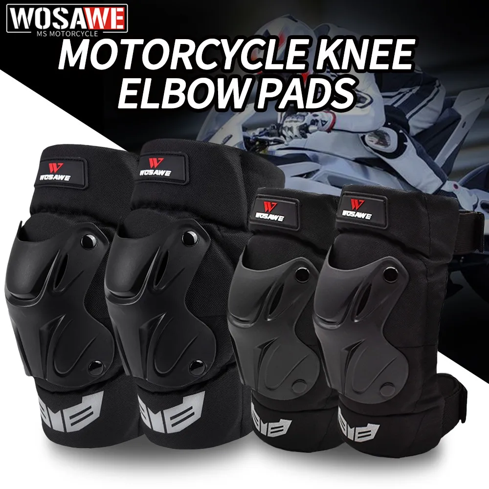 Genouillères Motocross WOSAWE - Protection VTT/ATV, Taille Unique Neuve