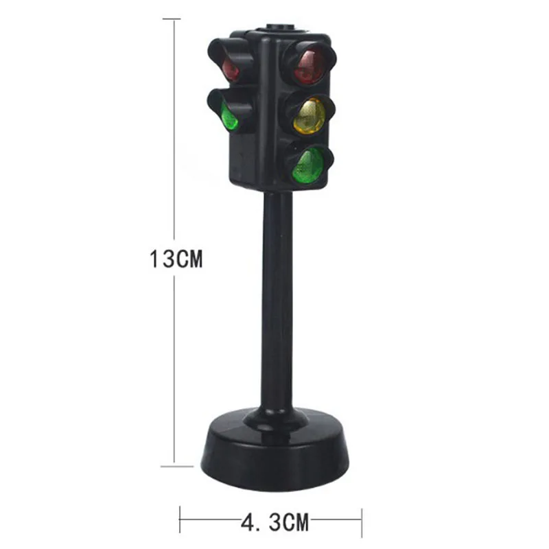 Safety Education Traffic Light Toy Traffic Signs and Crosswalk Light Signal Toys Signpost Barrier Speed Limit Indicator Warning