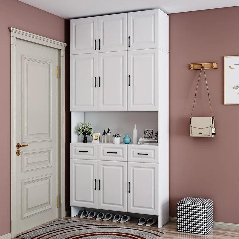 Home Entrance Large-capacity Entrance Hall Cabinet Simple Modern Multi-function Balcony Storage Cabinet Door Shoe