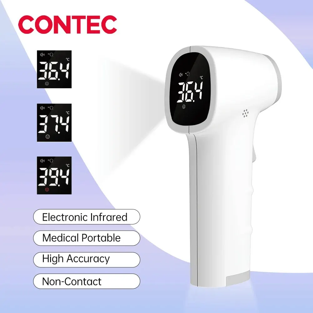 CONTEC Digital Infrared Forehead Thermometer LED Non-Contact Temperature Measurement Adult