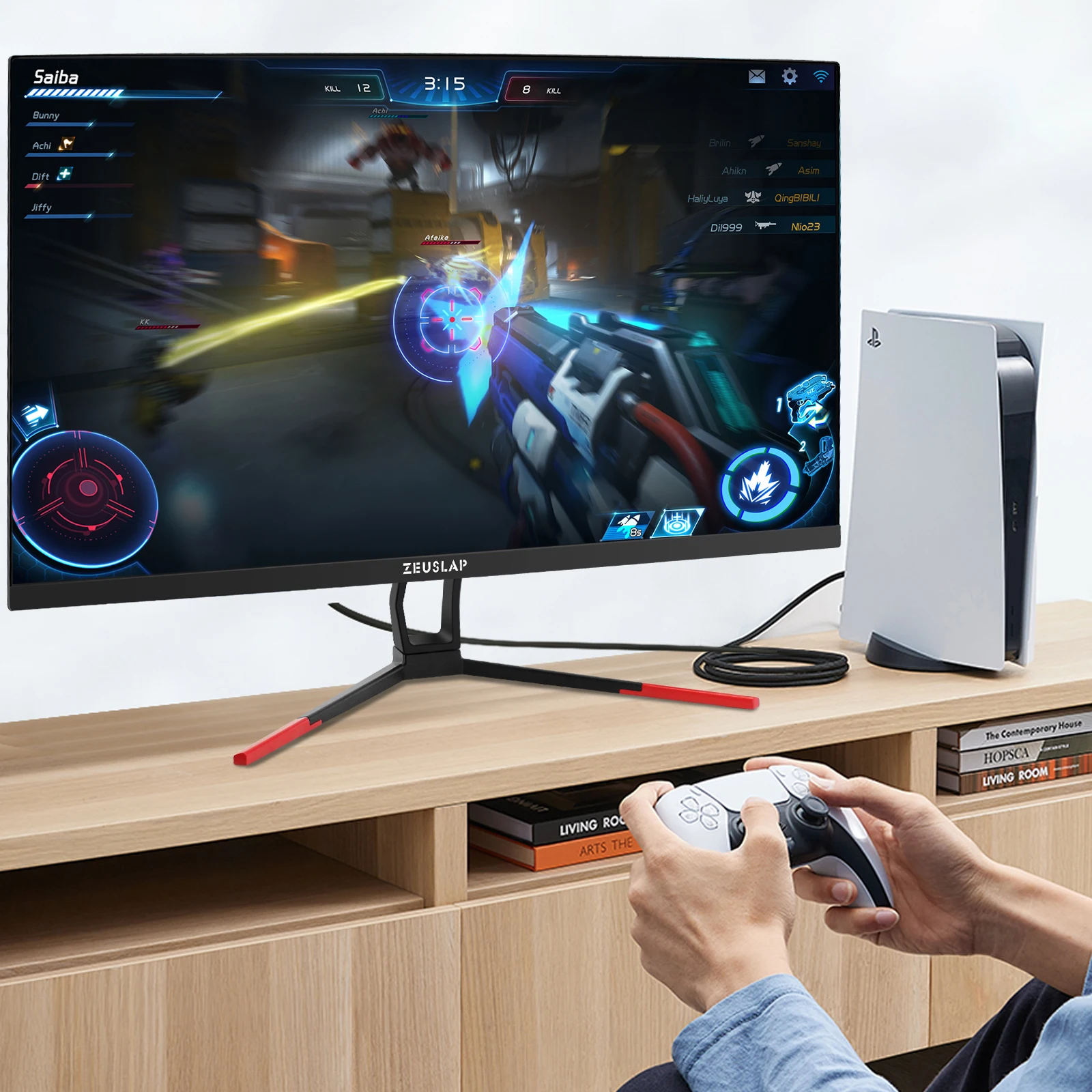 ZEUSLAP-27 ġ  2K 165Hz 2560*1440P QHD 100% sRGB LED ӿ ǻ ̴ PC ÷, cŸ, ڵ XBOX PS4 PS5 
