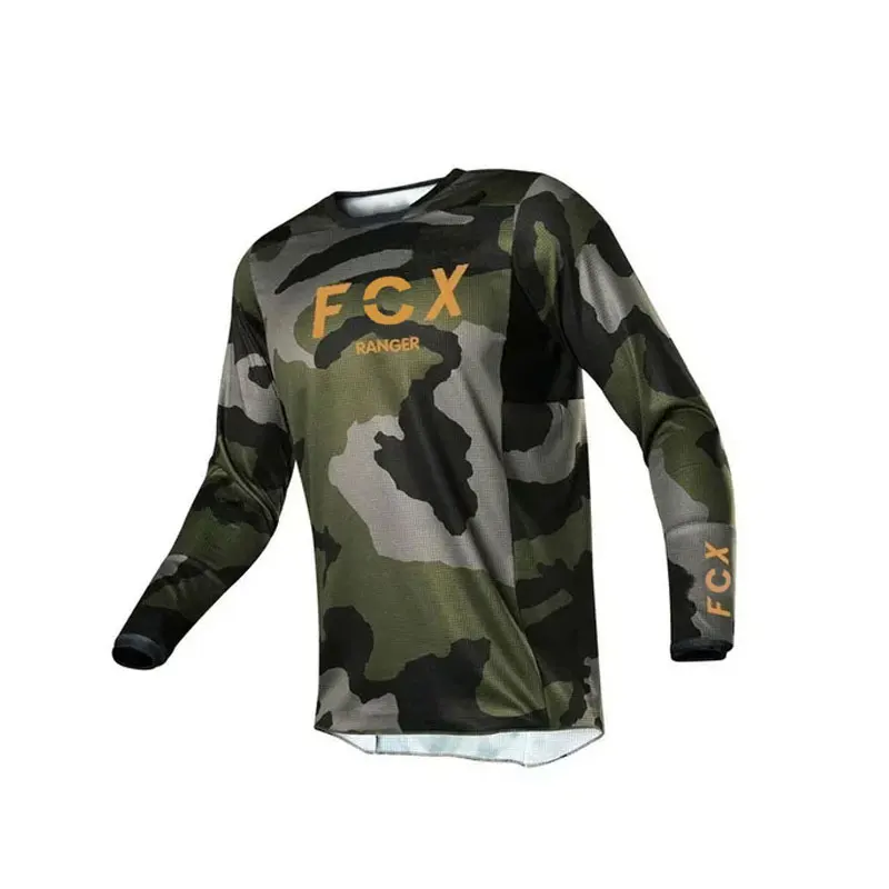 2025 Enduro MTB Cycling Sleeve Cycling Jersey Downhill Shirt Camiseta Motocross T-shirt Mx Mountain Bike Clothing FCX Mtb Jersey 3