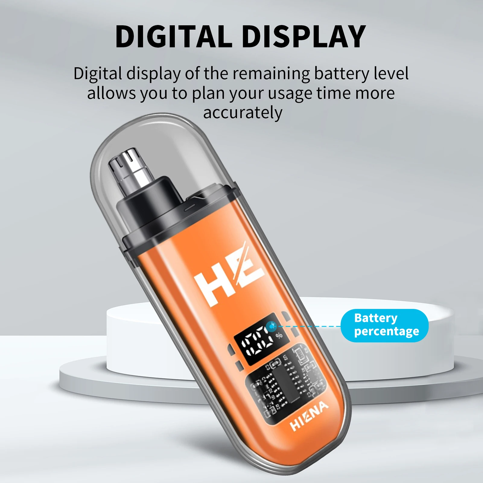Tondeuse électrique pour poils de nez 5V1A rechargeable, mini-tondeuse de poche pour le nez, les oreilles et les sourcils, utilisable sur cheveux secs ou mouillés._voghion.com