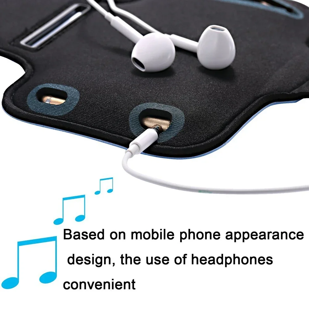 Mobile Phone Armband 5 Inch for Outdoor Sports Smartphone Holder Gym Running for Samsung iPhone