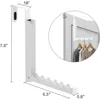 2 Pack Over The Door Hanger Hooks for Clothes Small Portable Storage Hooks, Over The Door Clothes Drying Rack for 2