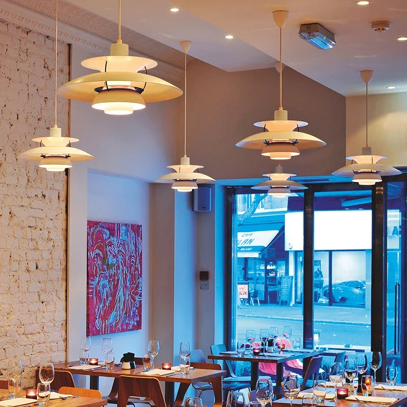 Danish Design Pendant Light High Quality Umbrella Led Hanging Lamp Live Room Loui Lustre Kitchen Paulsen UFO 50 Color Droplight 2