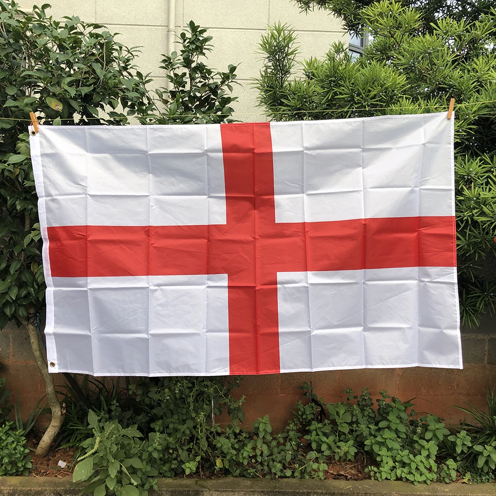 Z-One Bandiera 3X5 Ft Country England Flag 90 X150Cm Poliestere Hanging Flag Cross Of St George English National Banner Indoor Outdoor