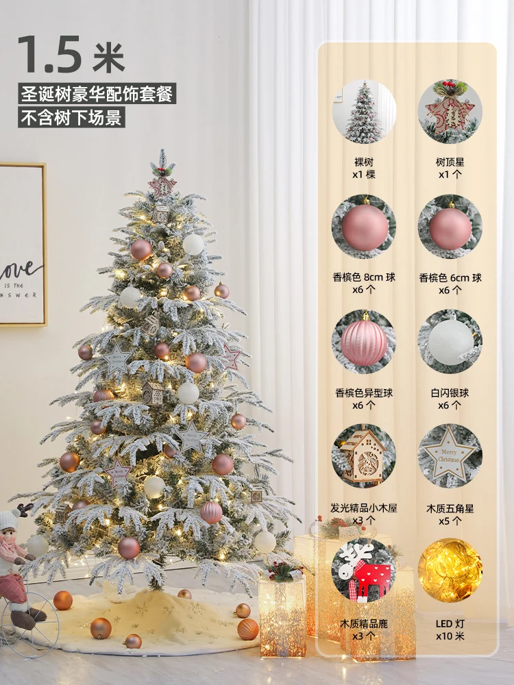 Decoração De Natal Grande Árvore De Natal Casa Pencrypted Reunindo Luxo  Artificial Árvore De Natal Presentes Ano Novo Crianças Navidad - Árvores De  Natal - AliExpress