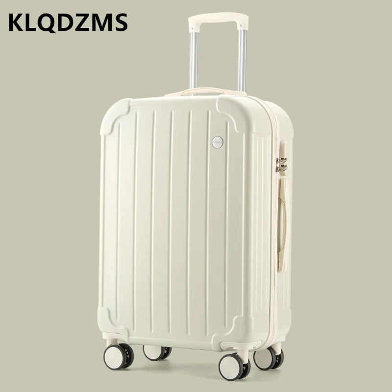 

KLQDZMS 20"22"24"26"28" Inch New Universal Trolley Suitcase Set Rolling Luggage Women's Universal Wheel Carry-on Hand Makeup Bag