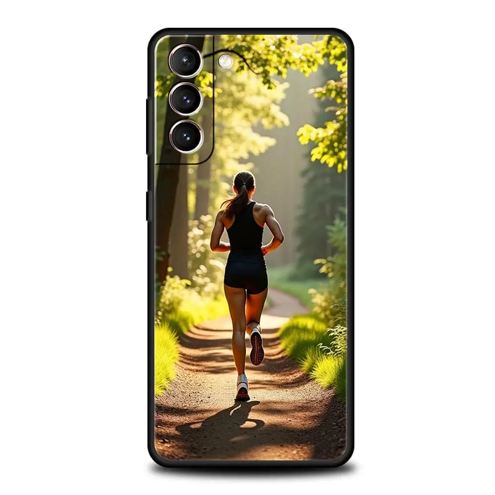 Marathon Runner Soft TPU Phone Case - Durable Cover