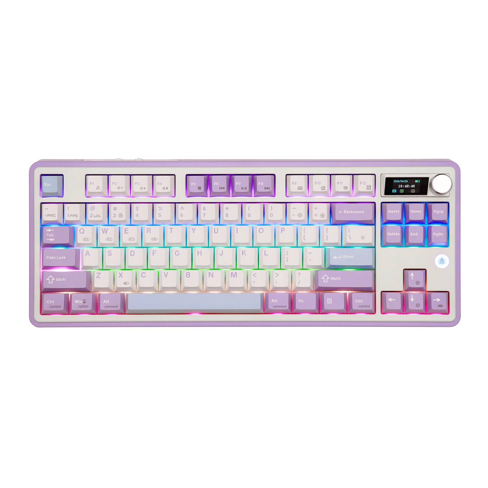 Ajazz AK870 87 Keys Compact TKL BT5.0/2.4GHz/USB-C Gasket-mounted