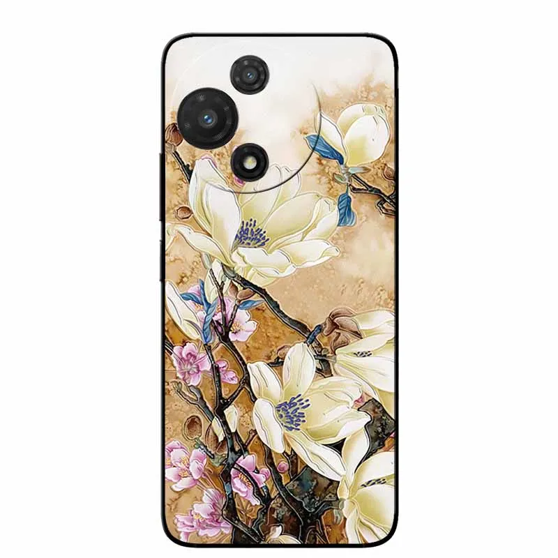 3D Cartoon Embossed Retro Silicone Case with Anime Bumper
