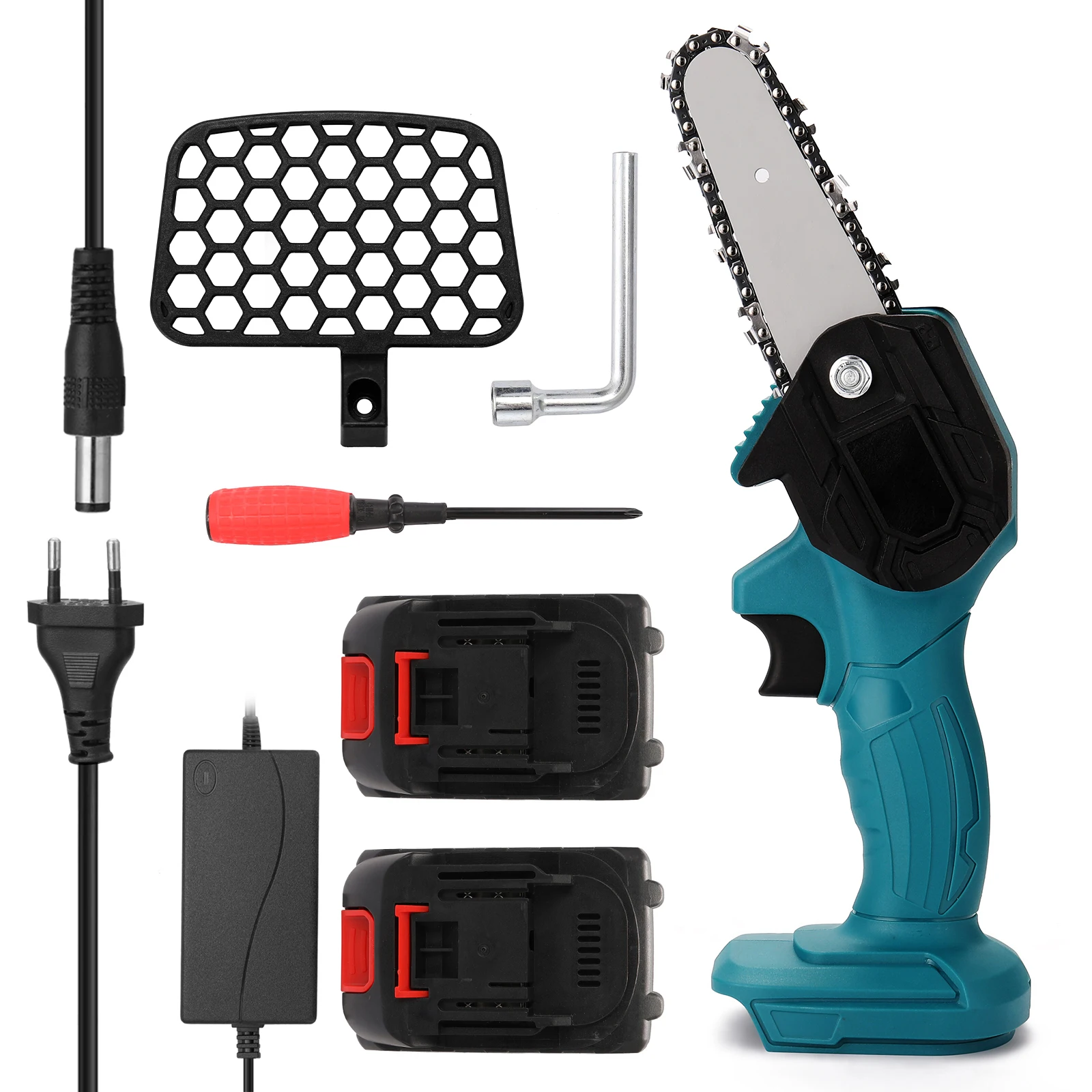 

21V Lithium Battery Portable Electric Pruning Saw - Rechargeable Small Electric Saw for Woodworking Garden Logging