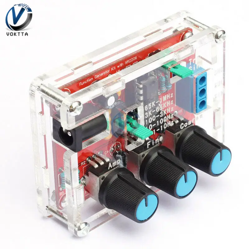 XR2206 High Precision Signal Generator DIY Kit Sine Triangle Square Waves 1Hz 1MHz Frequency Range Adjustable Frequency image 6