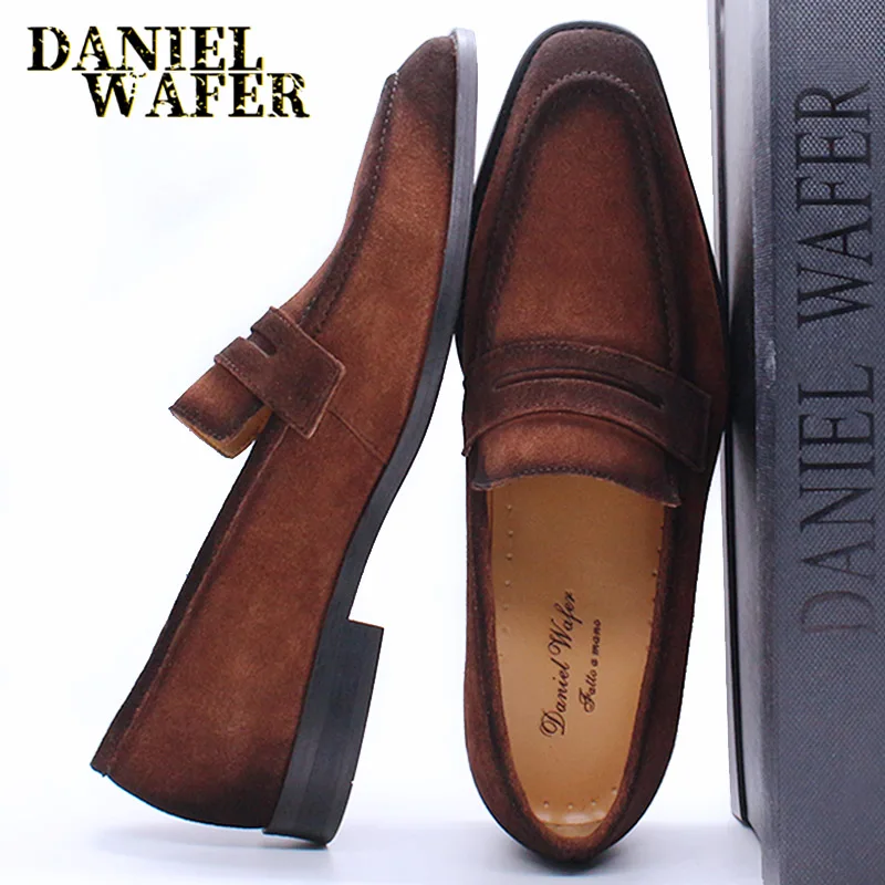 Heren Schoenen voor voor Heren Schoenen voor voor Instappers voor Loafers  SCAROSSO Suède James Suède Loafers in het Zwart voor heren allware.com.br