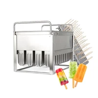 Commercial 40pcs/Batch Stainless Steel Ice Cream Mold DIY Popsicle Mould Ice Cream Popsicle Holder DIY Ice Lolly Tool 1