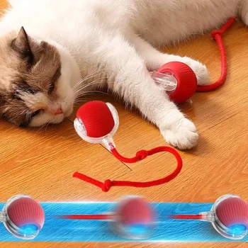 Plush Rolling Cat Toy Ball 1