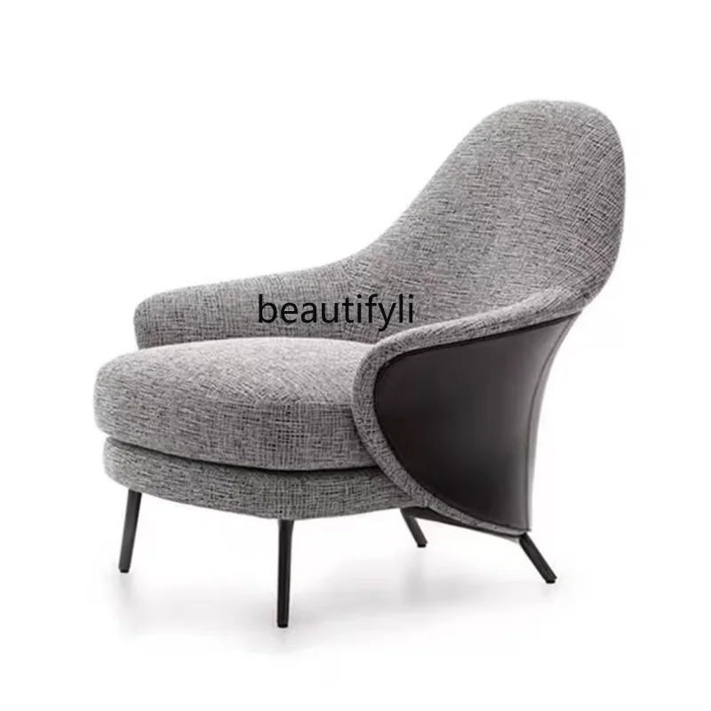 

Hotel Model Room Single Leisure Chair Small Apartment Combination Couch Sales Office Beauty Salon High Backrest Wingback Chair