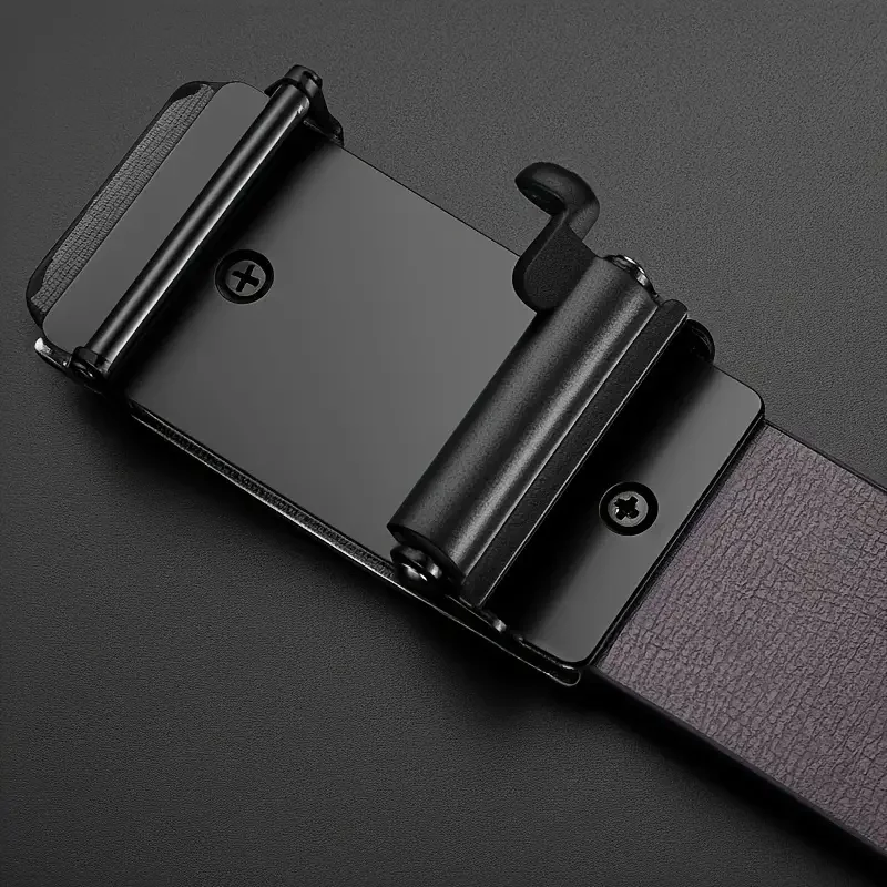PAUL HUEMAN Stylish Men's PU Leather Belt - Fashion Belts Business Automatic Buckle_voghion.com